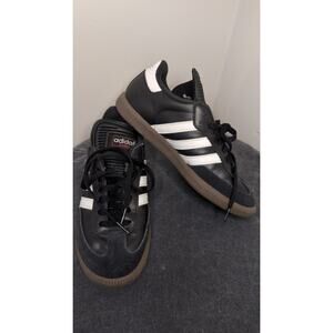 Adidas Samba Classic Indoor Soccer Shoes Mens 7 Womens 8 Black Gum Sole